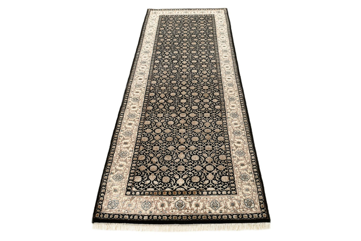 Tapis de couloir Tapis oriental - Bidjar - Indus - 241 x 84 cm - beige foncé