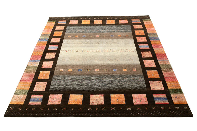 Tapis Gabbeh - Loribaft Indus - 307 x 250 cm - multicolore