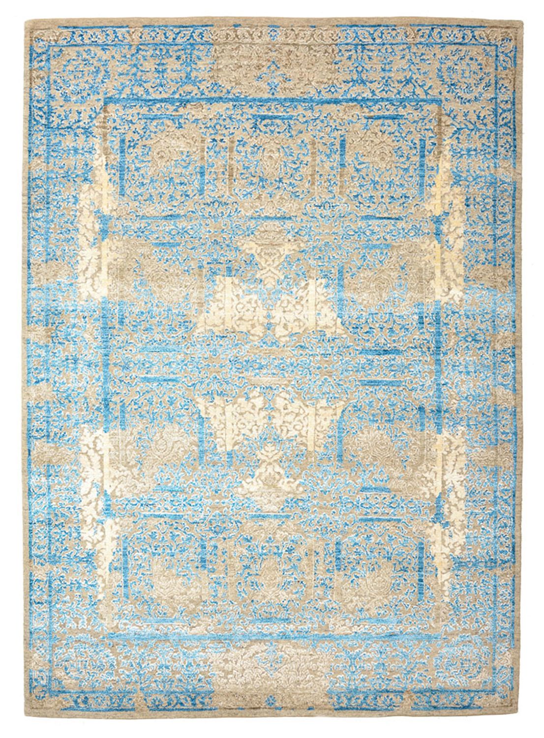 Tapis design - 243 x 174 cm - bleu clair