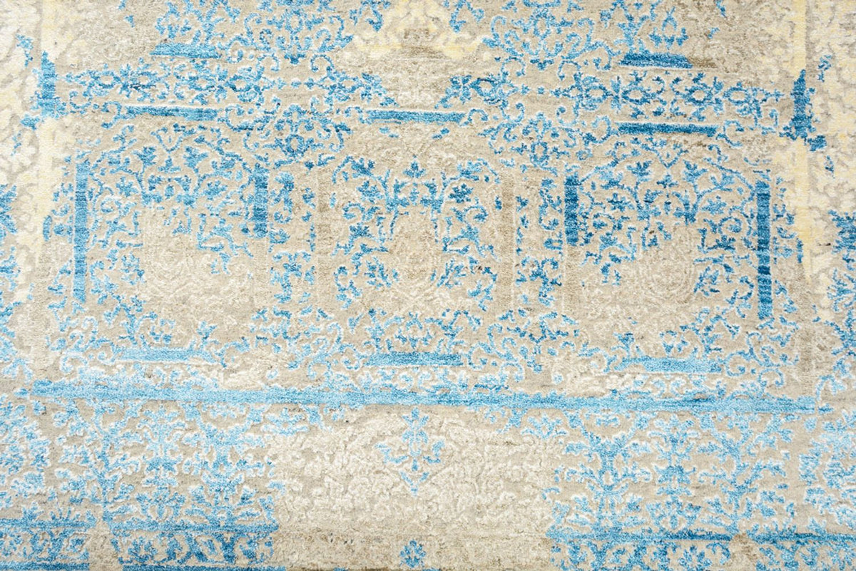 Tapis design - 243 x 174 cm - bleu clair