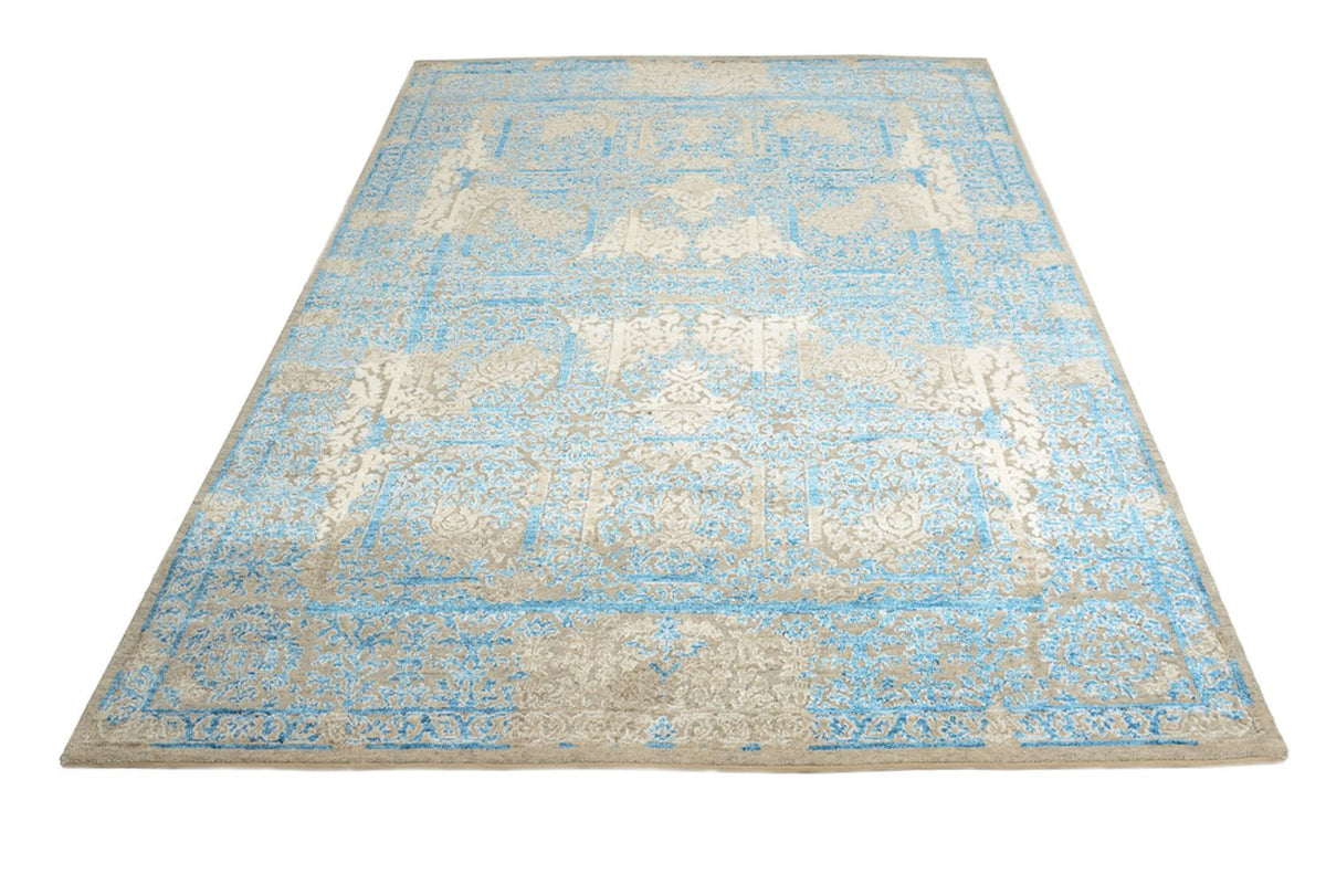 Tapis design - 243 x 174 cm - bleu clair