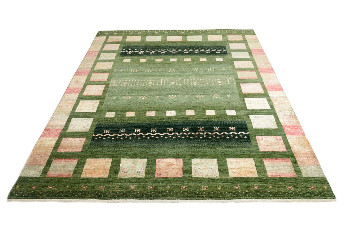 Tapis Gabbeh - Loribaft Indus - 238 x 173 cm - vert