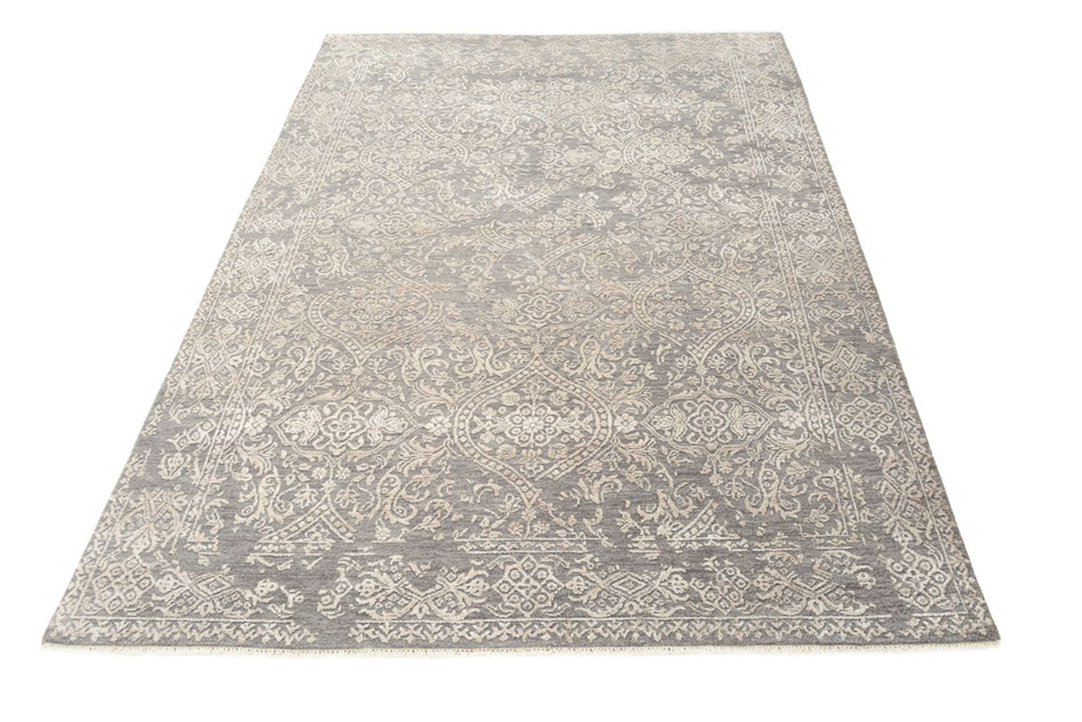 Tapis design - 184 x 124 cm - gris clair