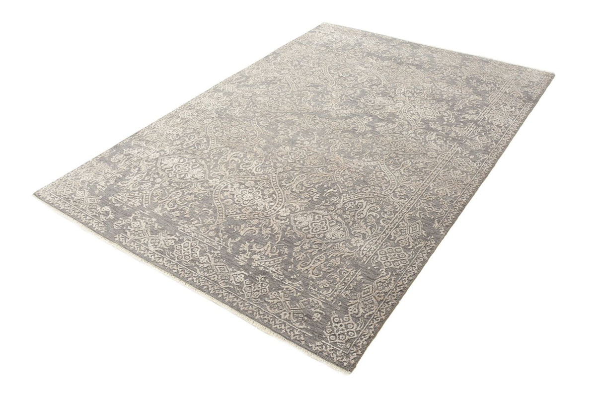 Tapis design - 184 x 124 cm - gris clair