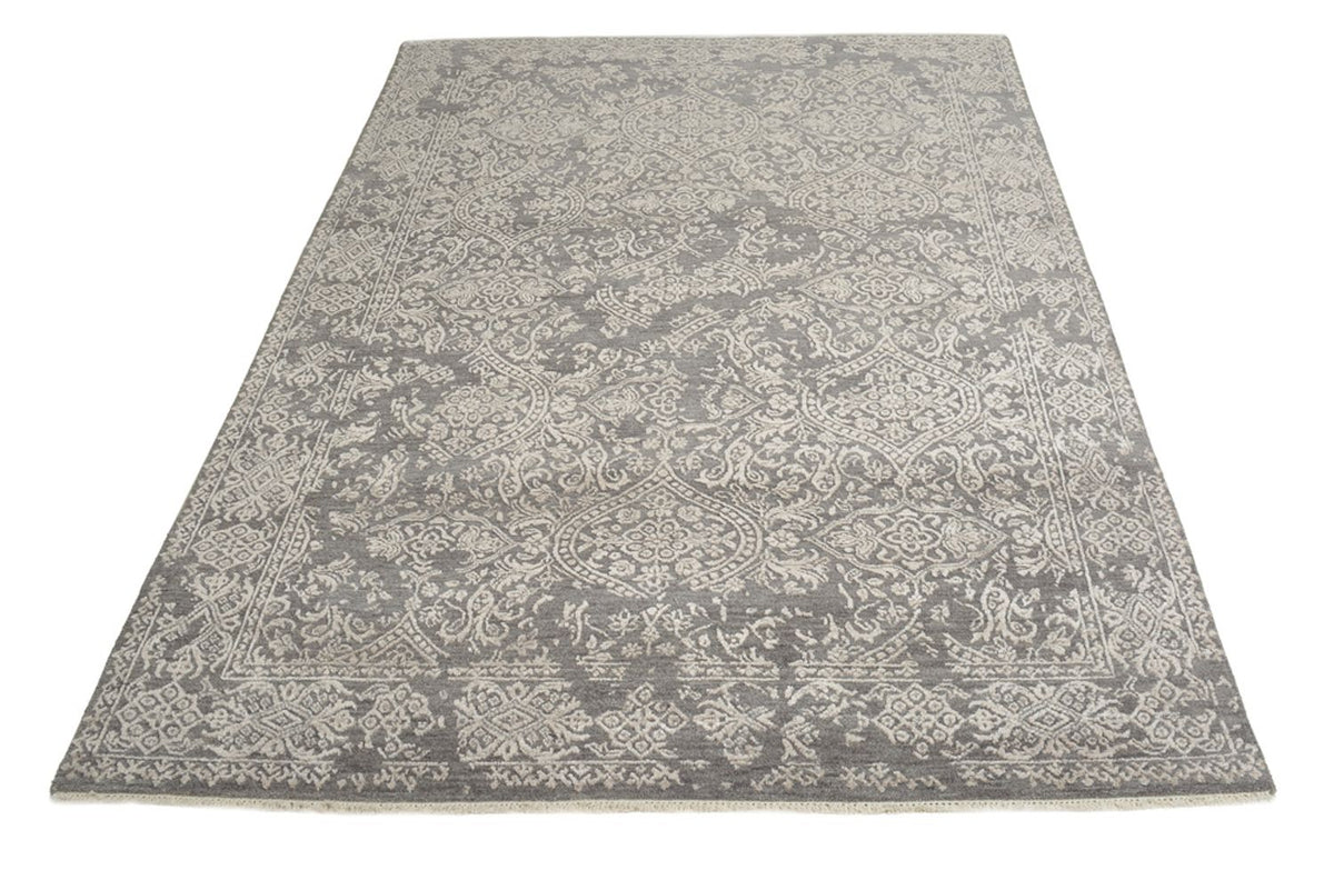 Tapis design - 184 x 124 cm - gris clair