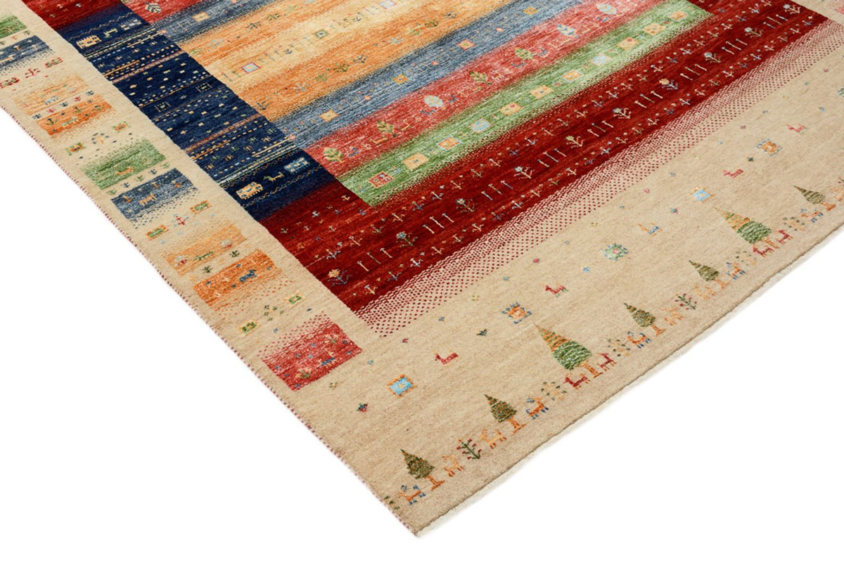 Tapis Gabbeh - Loribaft Indus - 207 x 156 cm - multicolore
