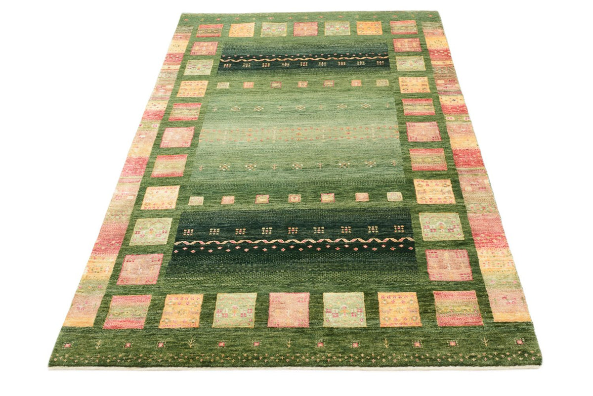 Tapis Gabbeh - Loribaft Indus - 183 x 127 cm - vert