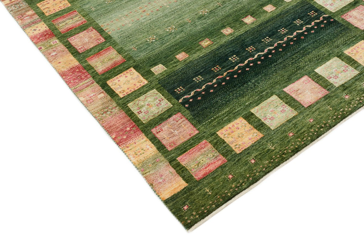 Tapis Gabbeh - Loribaft Indus - 183 x 127 cm - vert