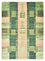 Tapis Gabbeh - Loribaft Indus - 204 x 150 cm - vert