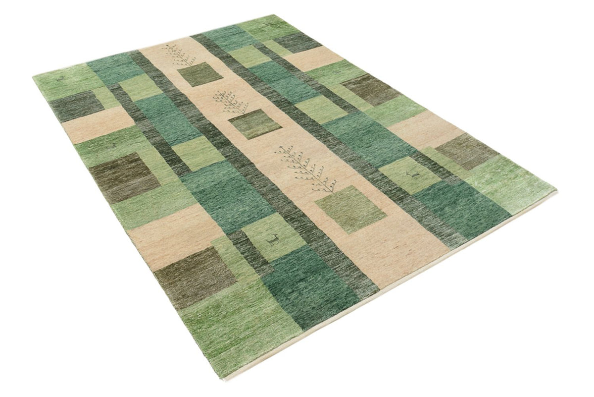 Tapis Gabbeh - Loribaft Indus - 204 x 150 cm - vert