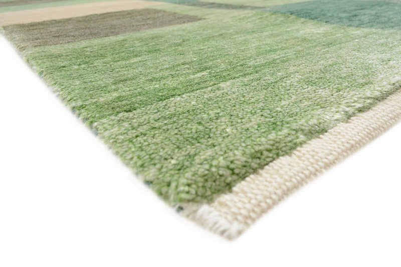 Tapis Gabbeh - Loribaft Indus - 204 x 150 cm - vert