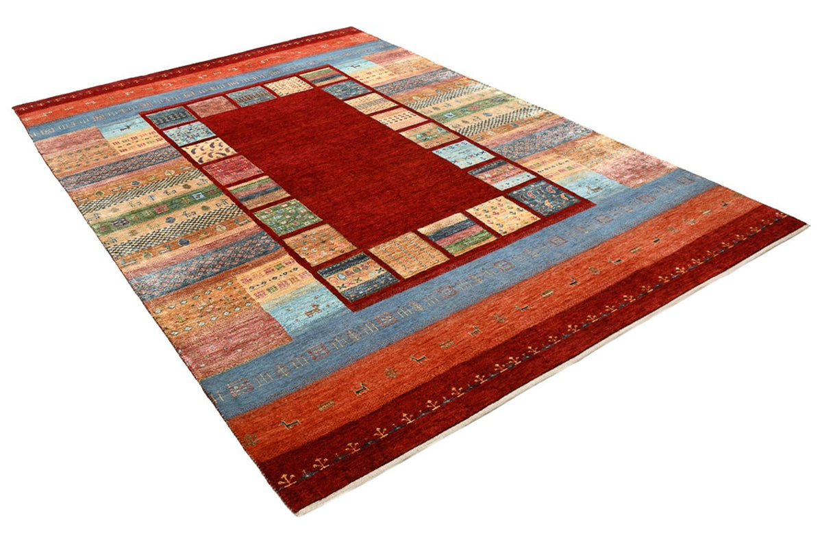 Tapis Gabbeh - Loribaft Indus - 302 x 206 cm - rouge