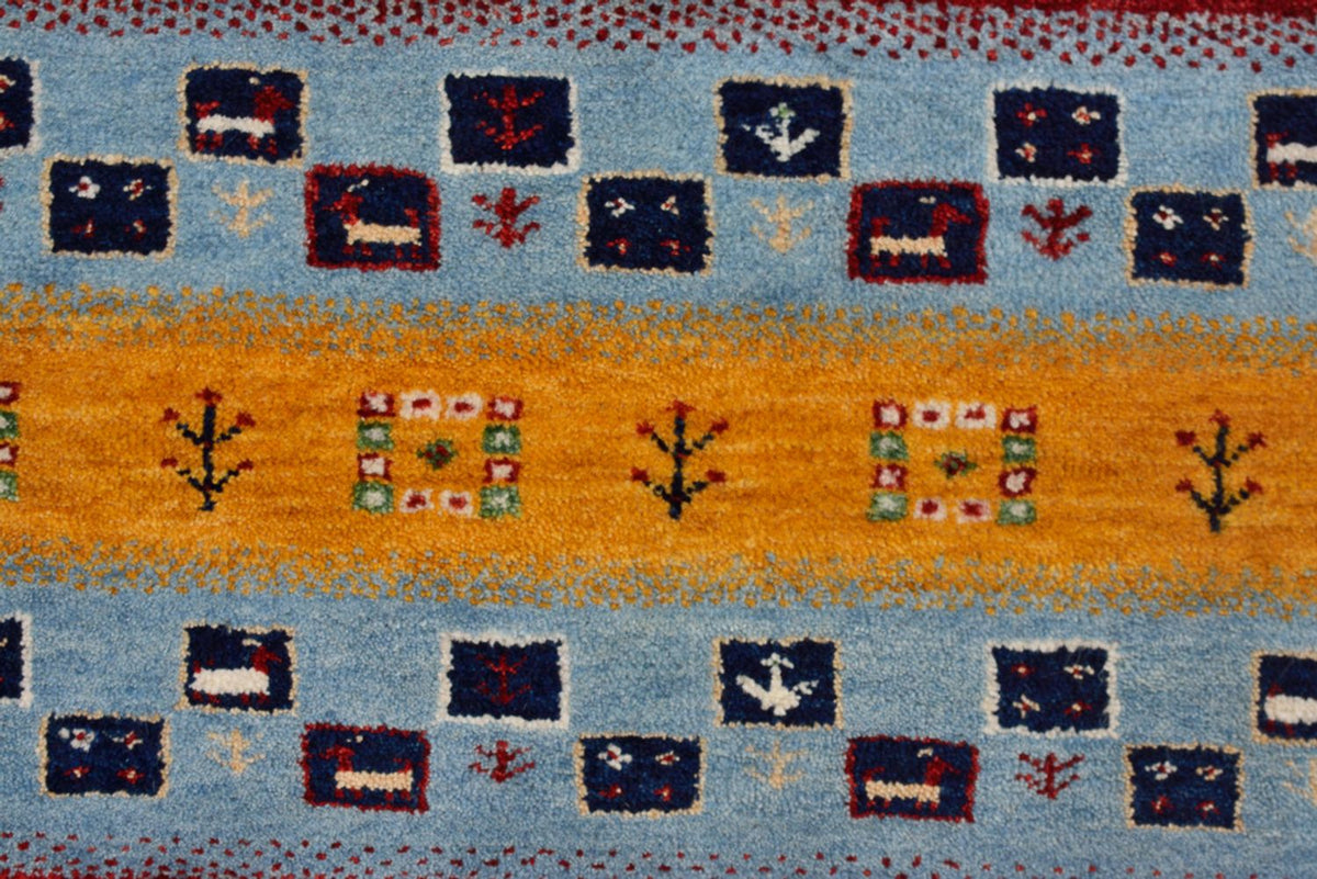 Tapis Gabbeh - Loribaft Indus - 298 x 249 cm - beige clair