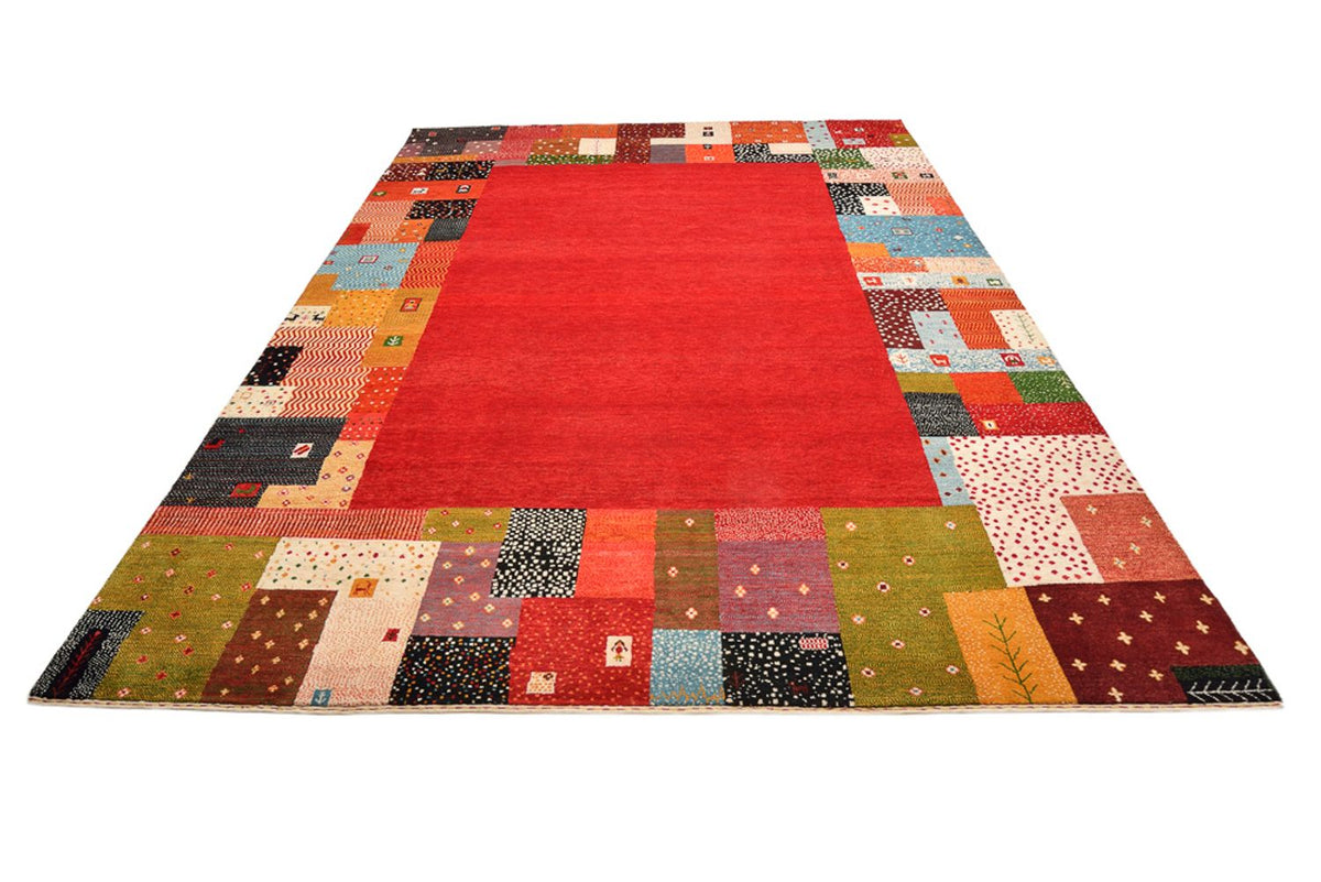 Tapis Gabbeh - Loribaft Indus - 344 x 251 cm - rouge