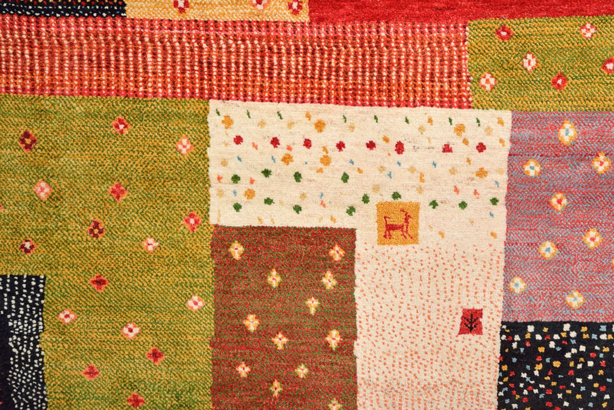 Tapis Gabbeh - Loribaft Indus - 344 x 251 cm - rouge