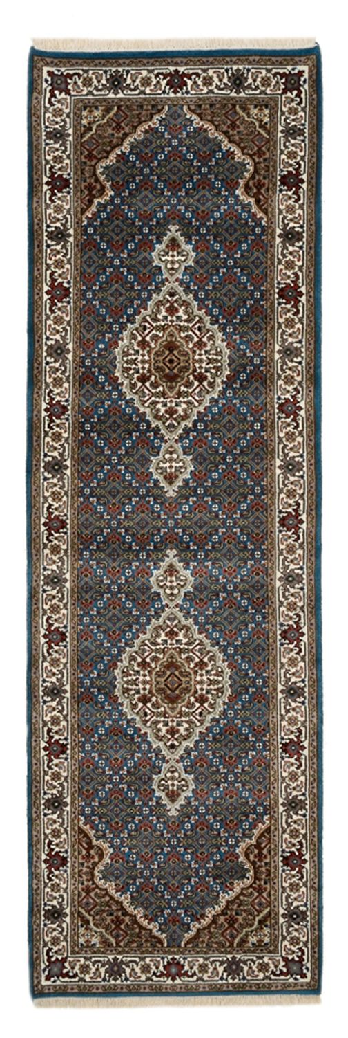 Tapis de couloir Tapis oriental - Tabriz - 244 x 75 cm - bleu foncé