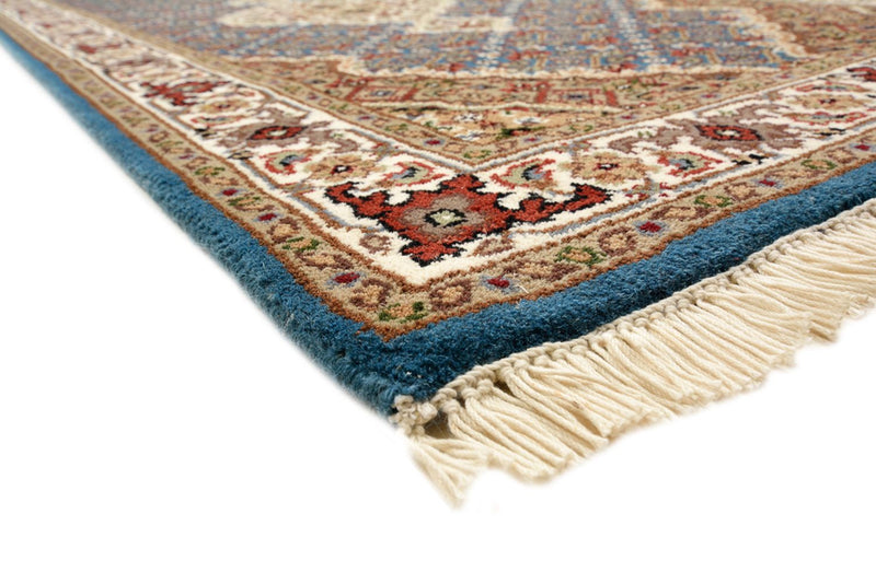 Tapis de couloir Tapis oriental - Tabriz - 454 x 79 cm - bleu foncé