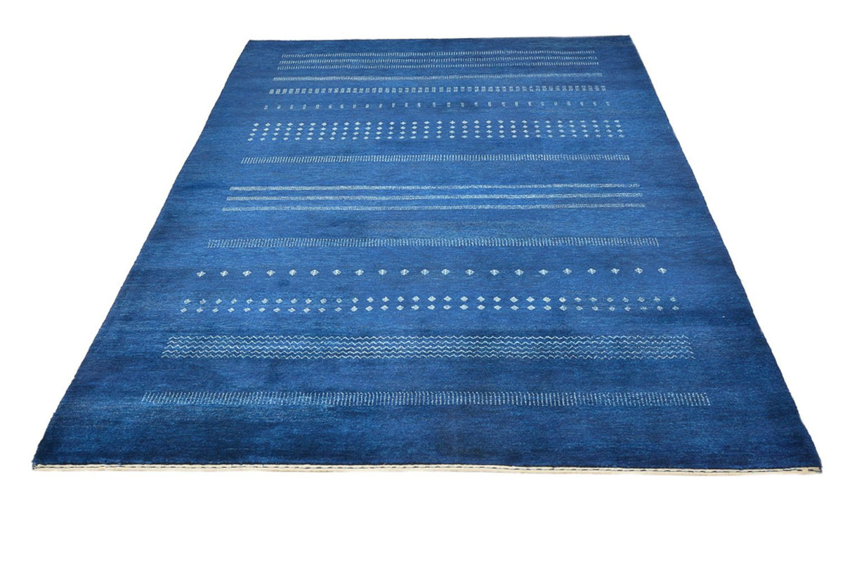 Tapis Gabbeh - Loribaft Indus - 237 x 172 cm - bleu foncé