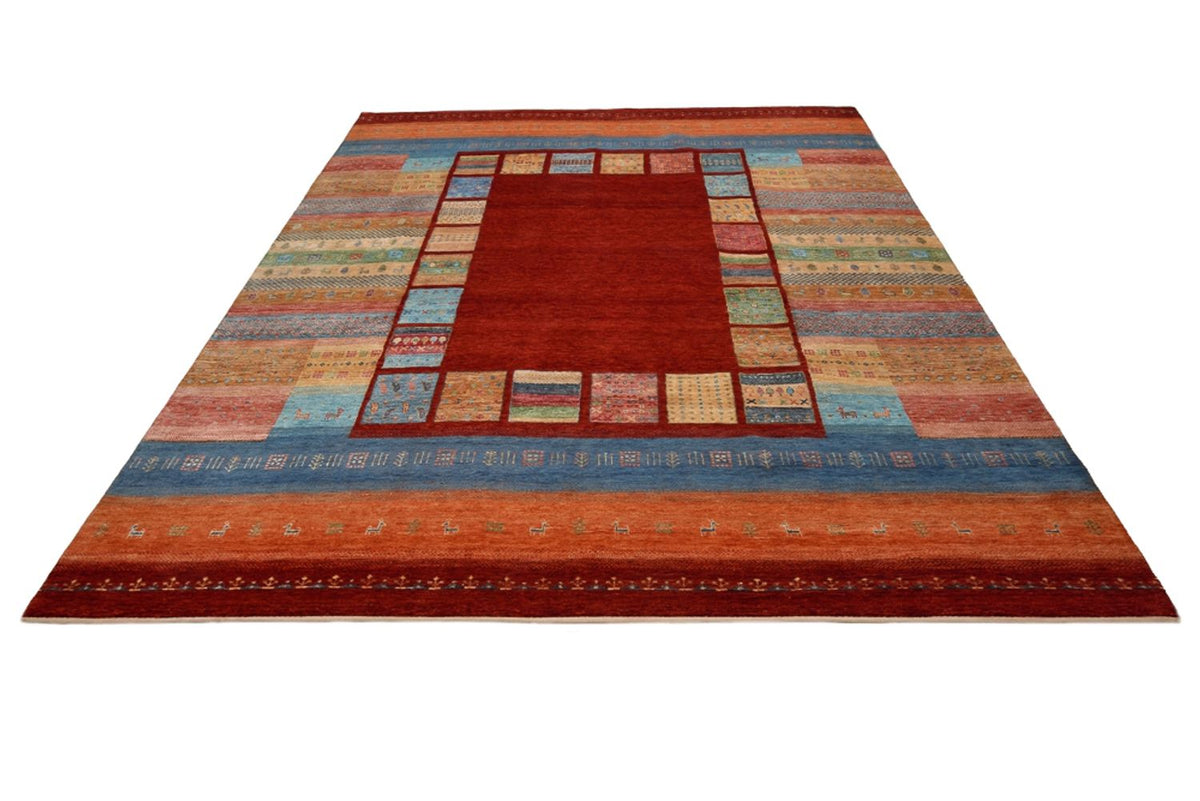 Tapis Gabbeh - Loribaft Indus - 302 x 253 cm - rouge