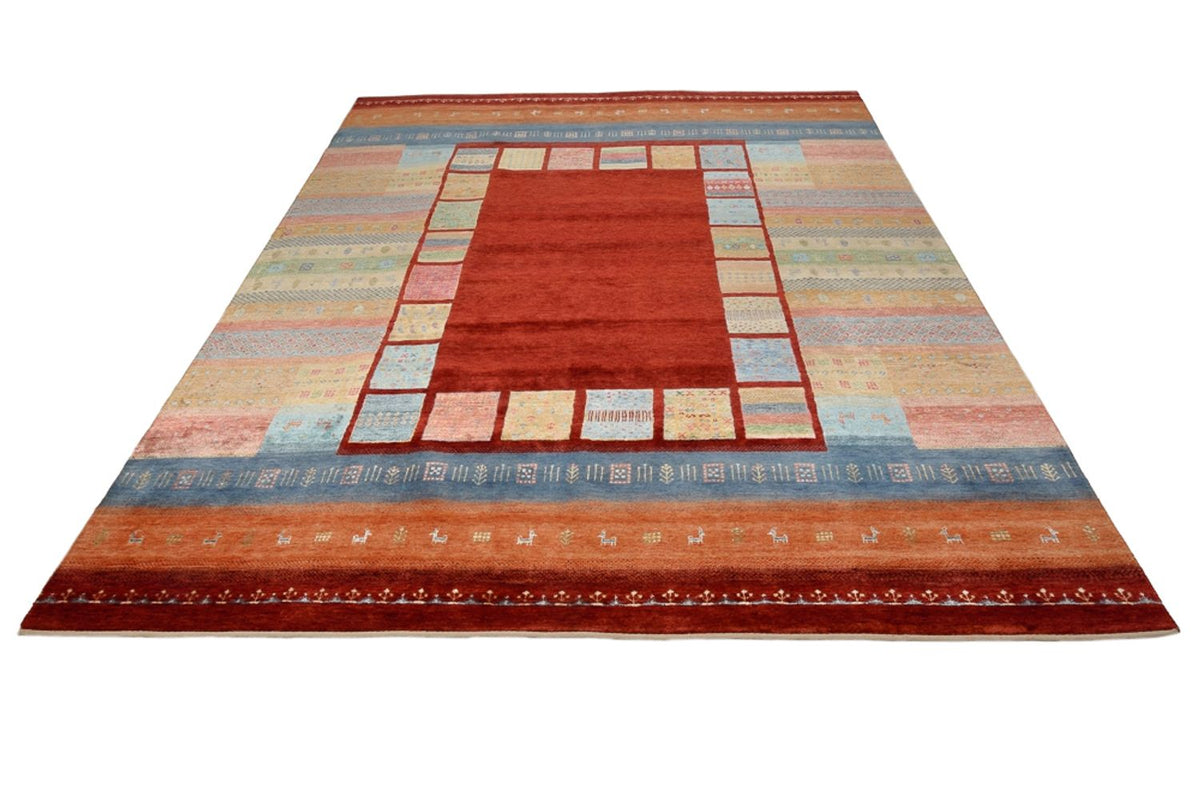 Tapis Gabbeh - Loribaft Indus - 302 x 253 cm - rouge