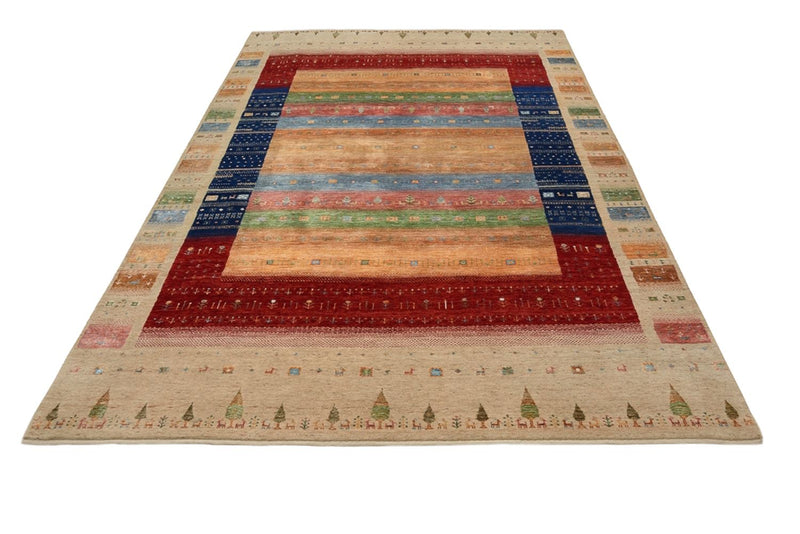 Tapis Gabbeh - Loribaft Indus - 300 x 206 cm - multicolore