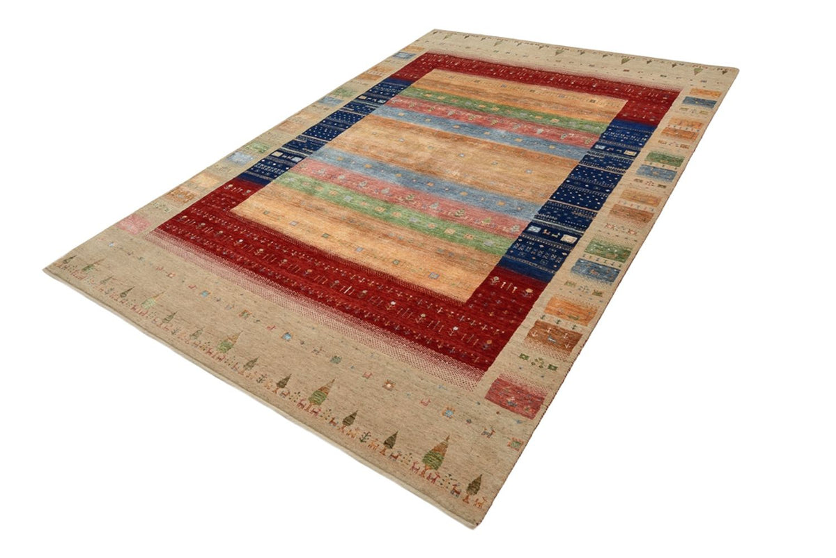 Tapis Gabbeh - Loribaft Indus - 300 x 206 cm - multicolore