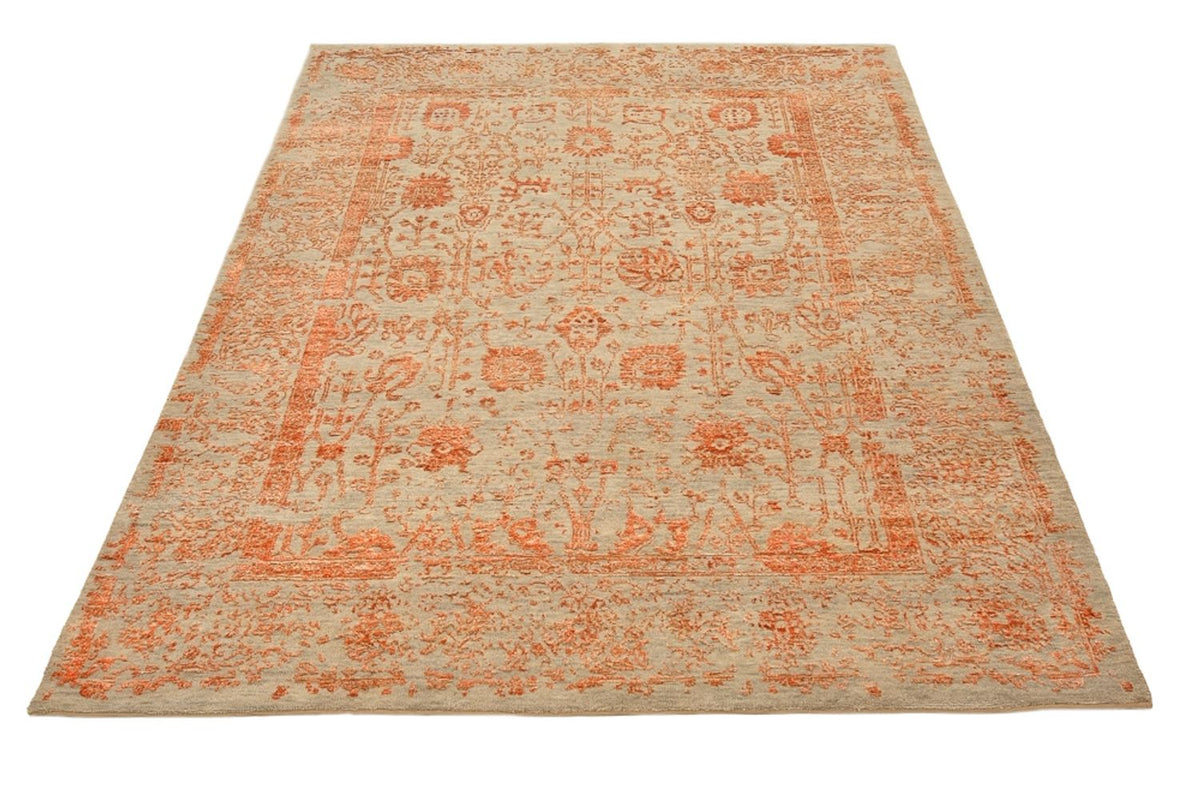 Tapis design - 196 x 150 cm - rouille