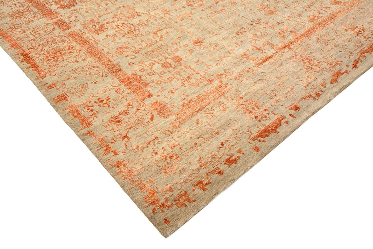 Tapis design - 299 x 249 cm - rouille