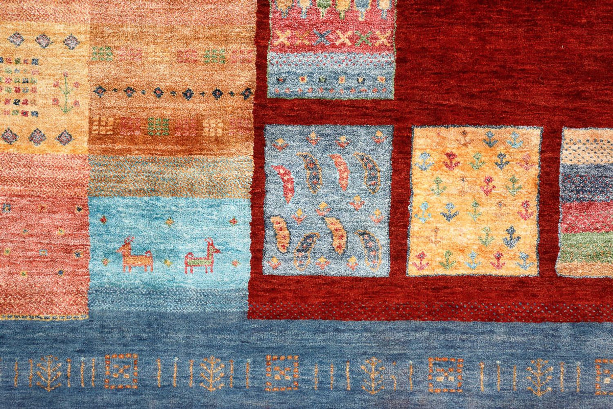 Tapis Gabbeh - Loribaft Indus - 342 x 253 cm - rouge