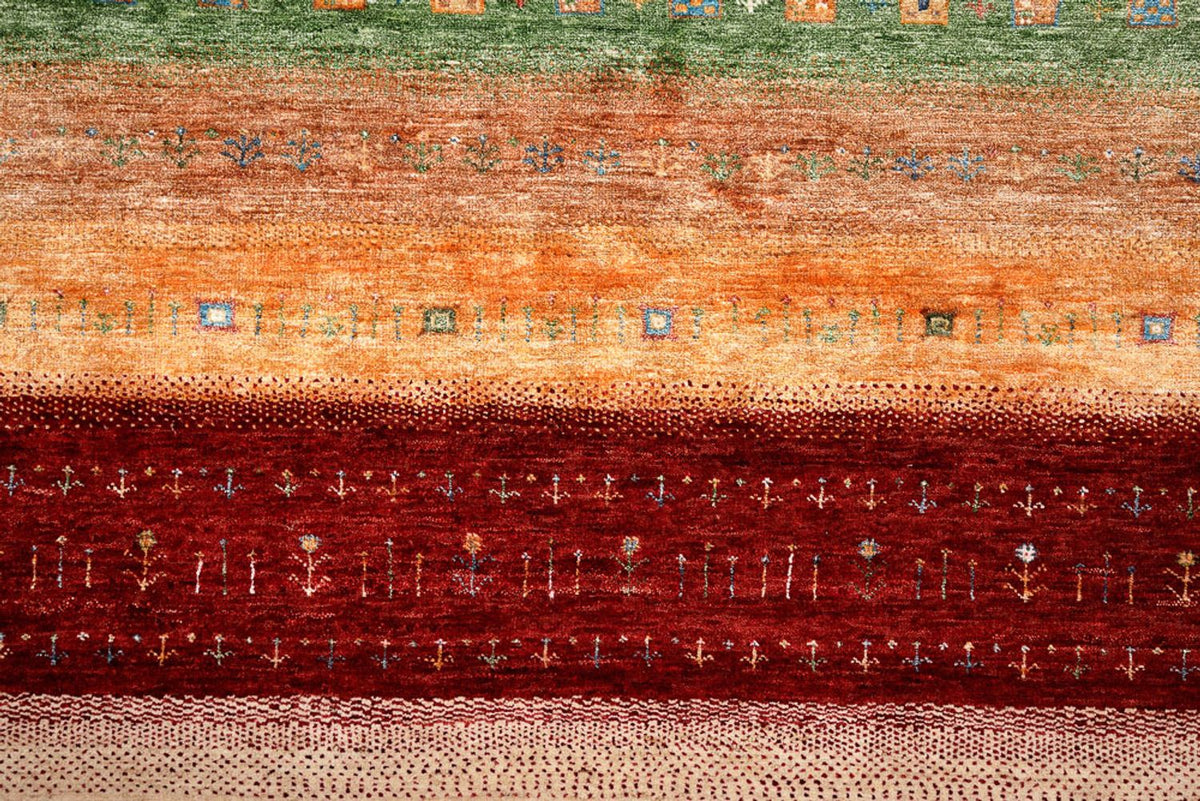 Tapis Gabbeh - Loribaft Indus - 300 x 251 cm - multicolore