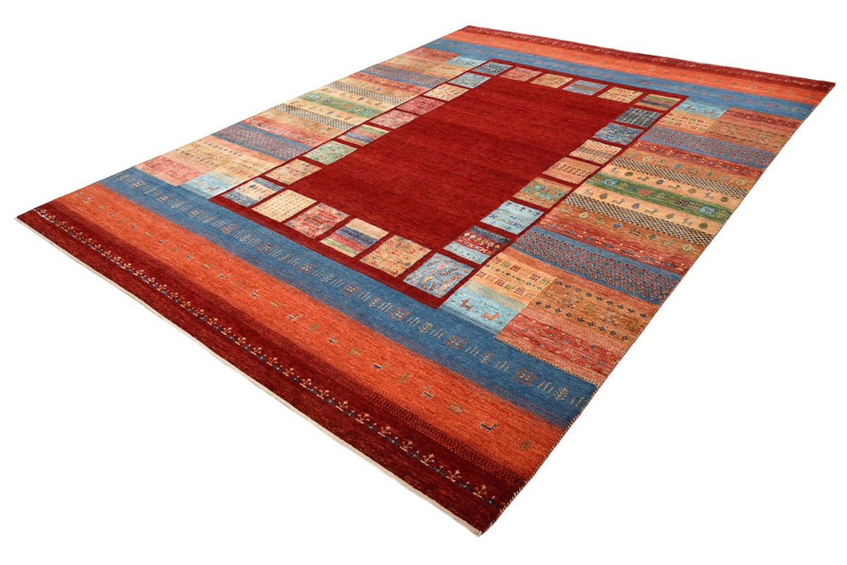 Tapis Gabbeh - Loribaft Indus - 299 x 207 cm - rouge