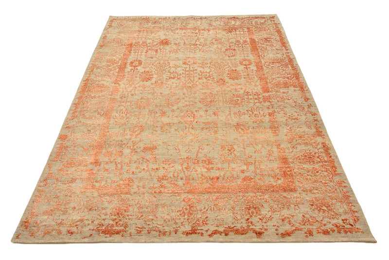 Tapis design - 236 x 173 cm - rouille