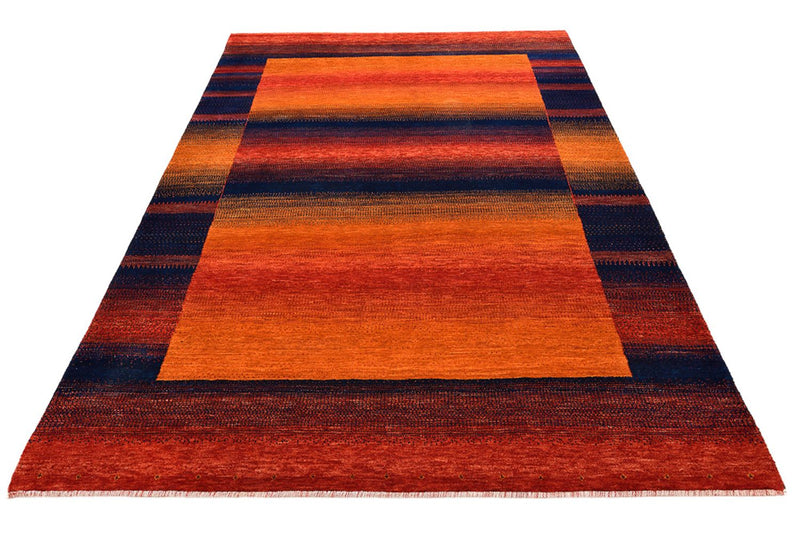 Tapis Gabbeh - Loribaft Indus - 200 x 144 cm - rouille