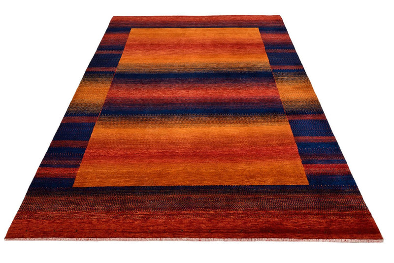 Tapis Gabbeh - Loribaft Indus - 200 x 144 cm - rouille