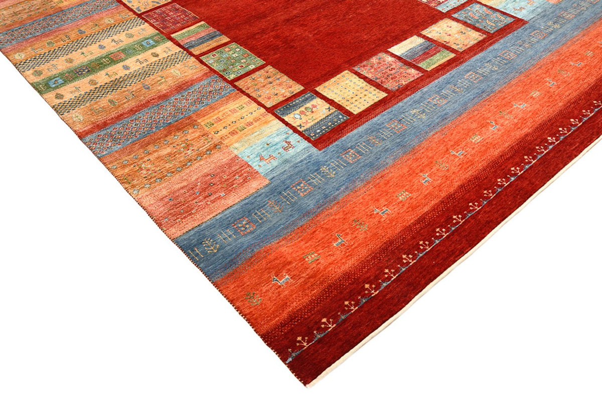 Tapis Gabbeh - Loribaft Indus - 336 x 250 cm - rouge