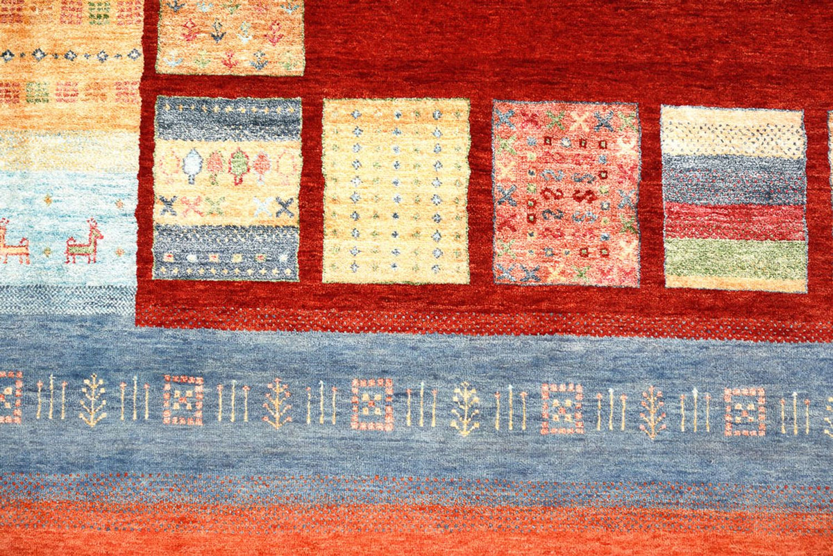 Tapis Gabbeh - Loribaft Indus - 336 x 250 cm - rouge