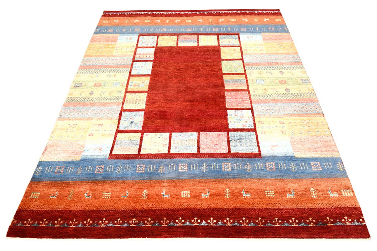 Tapis Gabbeh - Loribaft Indus - 199 x 153 cm - rouge
