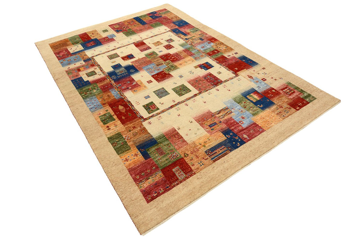 Tapis Gabbeh - Loribaft Indus - 244 x 177 cm - multicolore