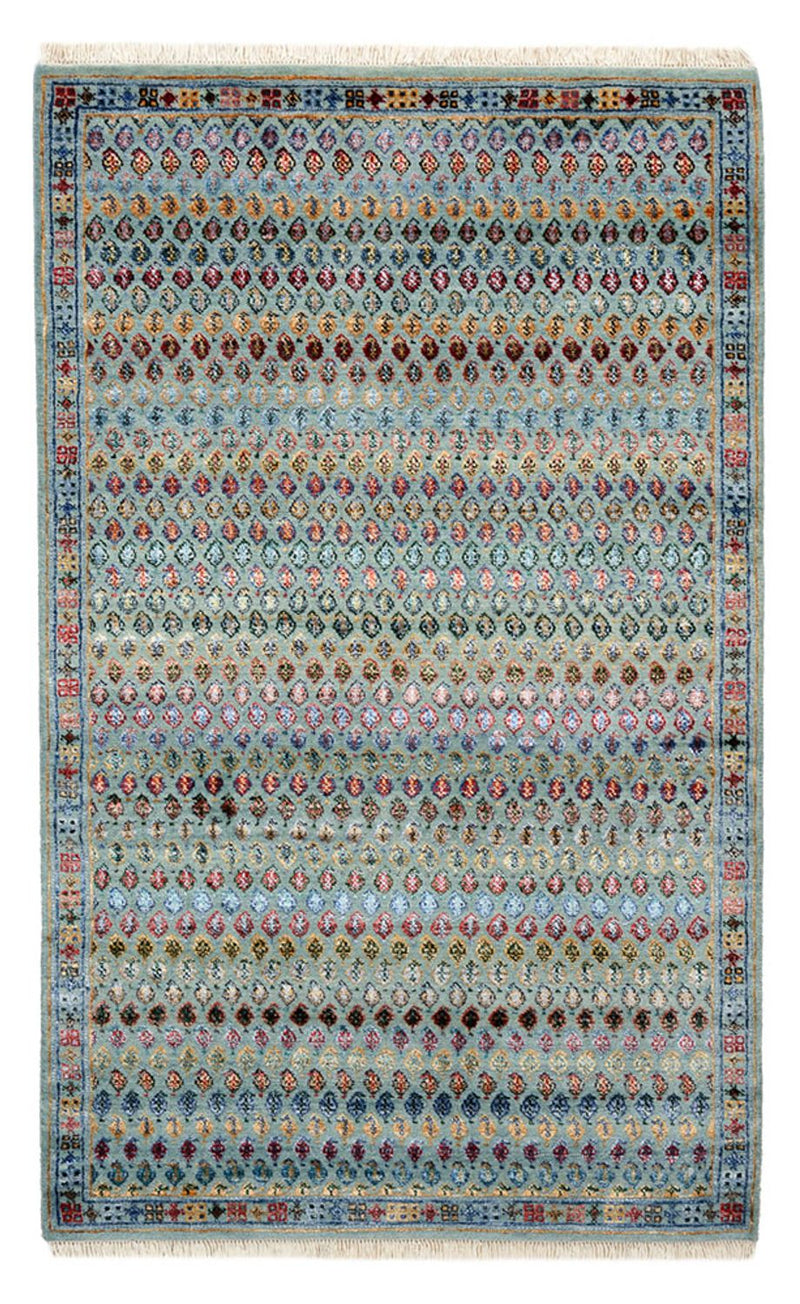 Tapis design - 153 x 95 cm - bleu clair
