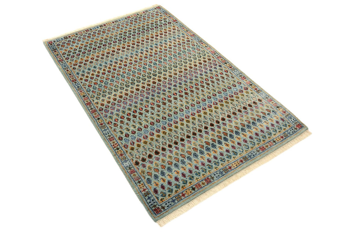 Tapis design - 153 x 95 cm - bleu clair