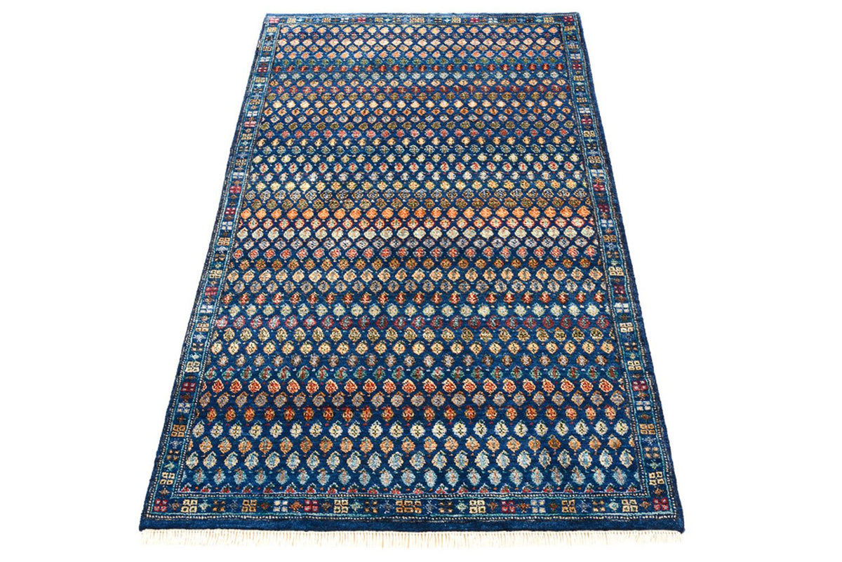Tapis design - 154 x 93 cm - bleu foncé