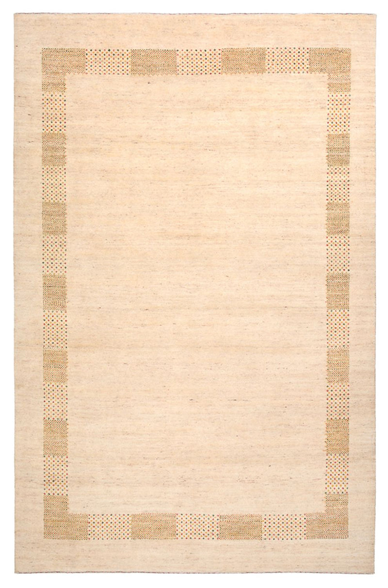 Tapis Gabbeh - Loribaft Indus - 295 x 191 cm - beige clair