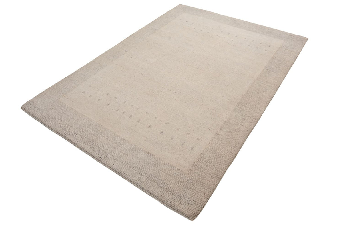 Tapis Gabbeh - Loribaft Indus - 201 x 146 cm - gris clair