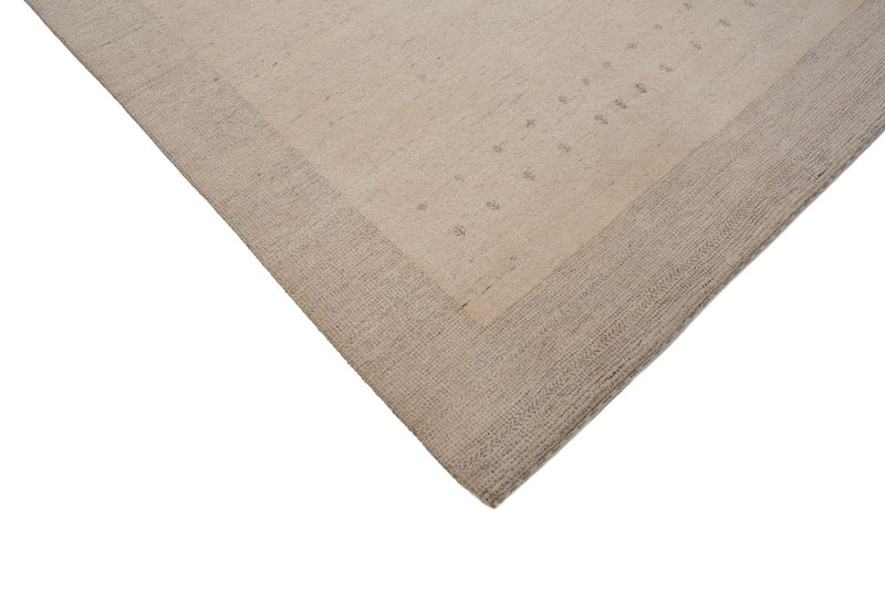 Tapis Gabbeh - Loribaft Indus - 201 x 146 cm - gris clair