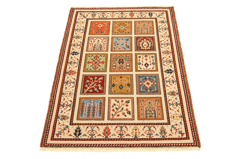 Tapis oriental - 117 x 84 cm - crème