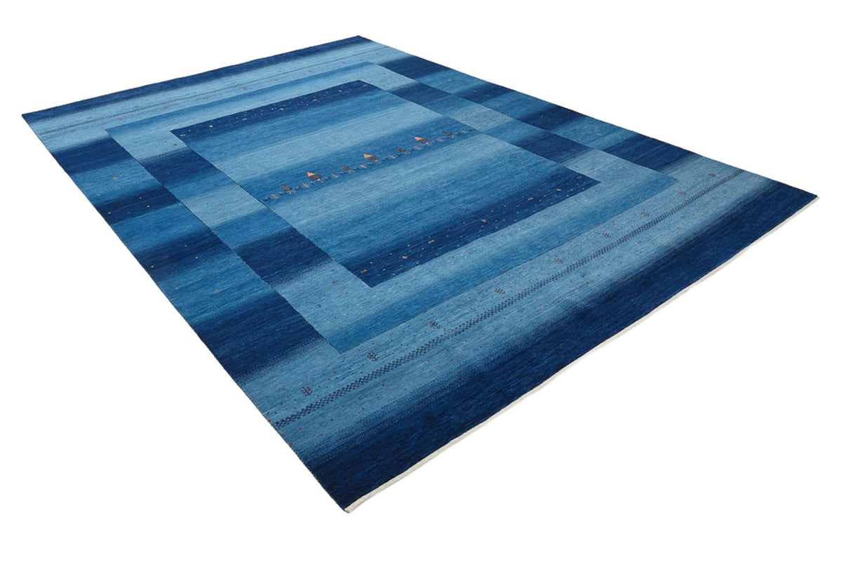 Tapis Gabbeh - Loribaft Indus - 345 x 247 cm - bleu de mer