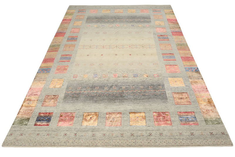 Tapis Gabbeh - Loribaft Indus - 354 x 248 cm - beige foncé
