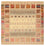 Tapis Gabbeh - Loribaft Indus carré - 155 x 153 cm - beige foncé