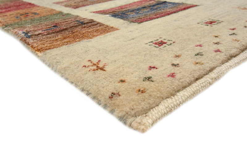 Tapis Gabbeh - Loribaft Indus - 205 x 157 cm - beige foncé
