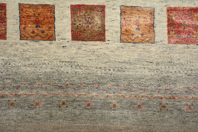 Tapis Gabbeh - Loribaft Indus - 205 x 157 cm - beige foncé